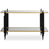 Empire Console Table, Black/Gold