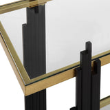 Empire Console Table, Black/Gold