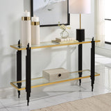 Empire Console Table, Black/Gold