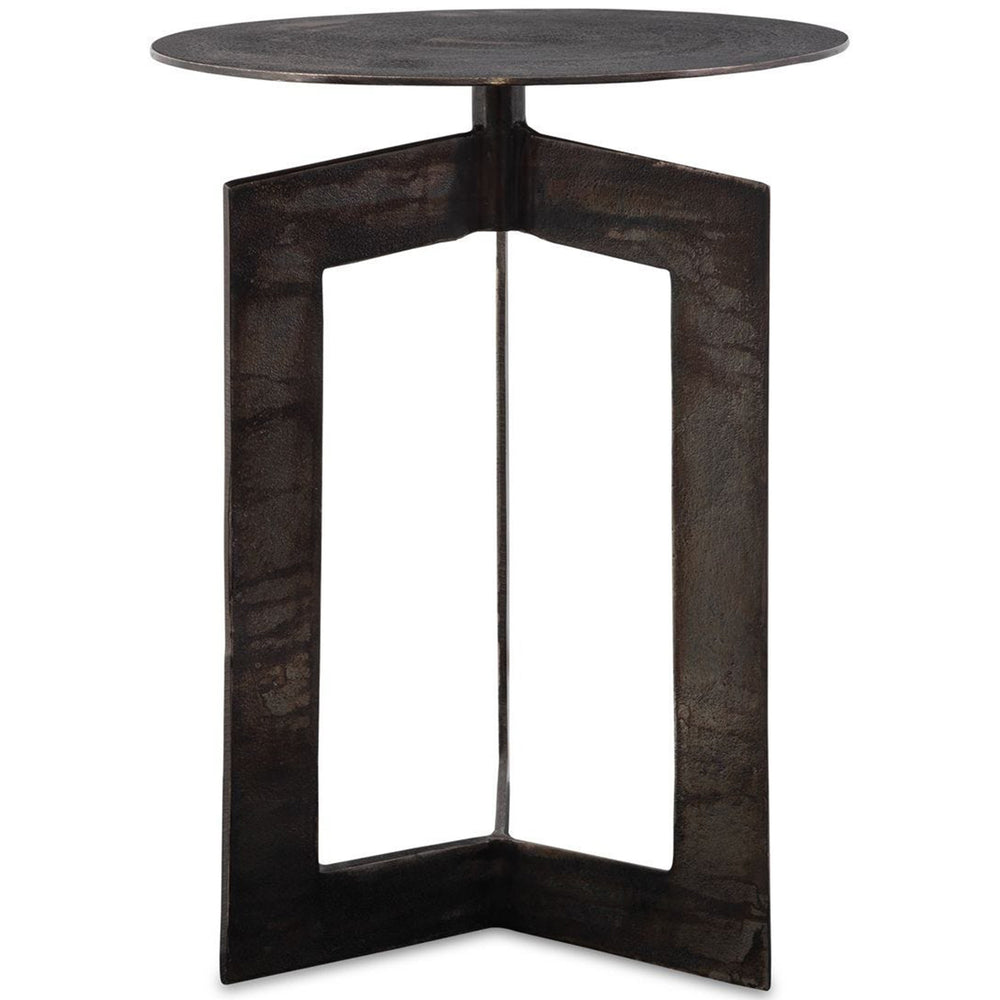 Deltoid Accent Table, Gunmetal