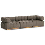 Roma 3 Piece Outdoor Sofa, Alessi Fawn
