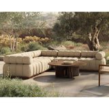 Roma 5 Piece Outdoor Sectional, Hayes Cream