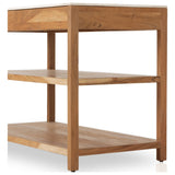 Indira Small Kitchen Island, White Marble by Four Hands — DET_1