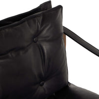 Lenz Leather Chair, Heirloom Black-Furniture - Chairs-High Fashion Home
