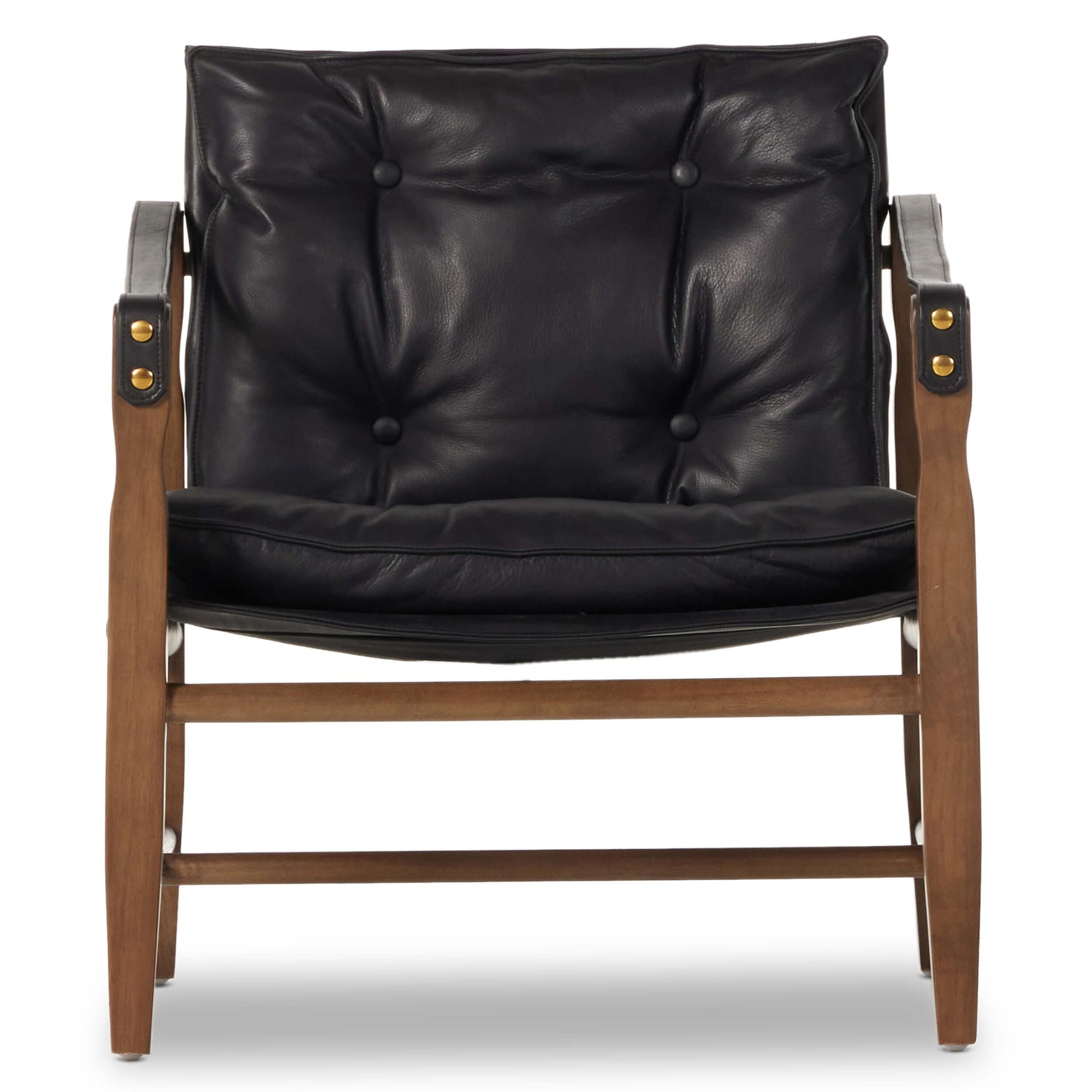 Lenz Leather Chair, Heirloom Black – High Fashion Home