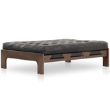 Halston Leather Cocktail Ottoman by Four Hands
