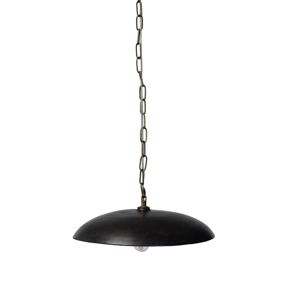 Organic Ceramic Pendant, Aged Black by Four Hands