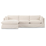 Habitat 2 Piece LAF 115" Sectional, Nomad Snow by Four Hands