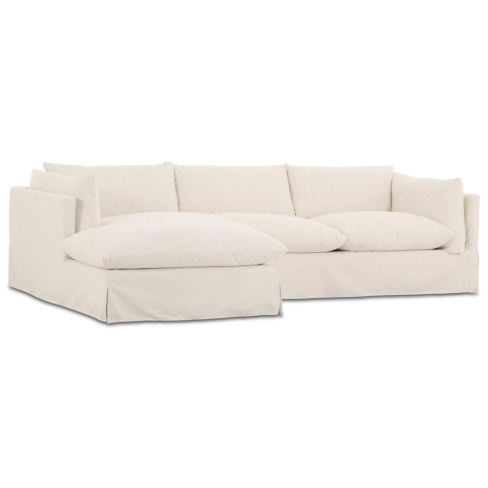 Habitat 2-Piece RAF Sectional, Nomad Snow by Four Hands