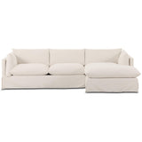 Habitat 2-Piece RAF Sectional, Nomad Snow by Four Hands