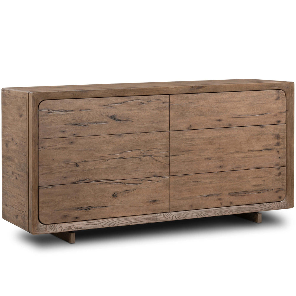 Henry 6 Drawer Dresser, Rustic Grey-Furniture - Storage-High Fashion Home