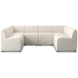 Augustine 106" Dining U-Shape Banquette, Capri Oatmeal by Four Hands