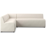 Augustine 100" Dining L-Shape Banquette, Capri Oatmeal by Four Hands