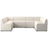 Augustine 120" Dining U-Shape Banquette, Capri Oatmeal by Four Hands