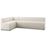 Augustine 110" Dining L-Shape Banquette, Capri Oatmeal by Four Hands-Furniture - Dining-High Fashion Home