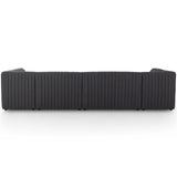 Augustine 143.5" U-Shaped Dining Banquette, Boucle Charcoal-Furniture - Dining-High Fashion Home