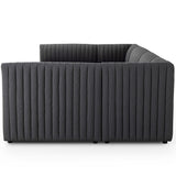 Augustine 143.5" U-Shaped Dining Banquette, Boucle Charcoal-Furniture - Dining-High Fashion Home