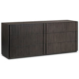 Leo 6 Drawer Dresser, Smoked Black-Furniture - Storage-High Fashion Home