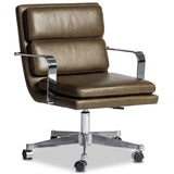 Jude Leather Desk Chair, Sonoma Olive by Four Hands
