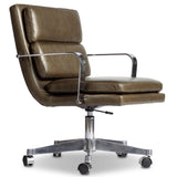 Jude Leather Desk Chair, Sonoma Olive by Four Hands