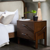 Halston Nightstand, Brown Ash-Furniture - Bedroom-High Fashion Home