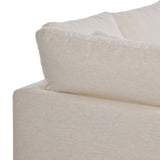 Stevie 5 Piece Sectional w/Ottoman, Nomad Snow by Four Hands