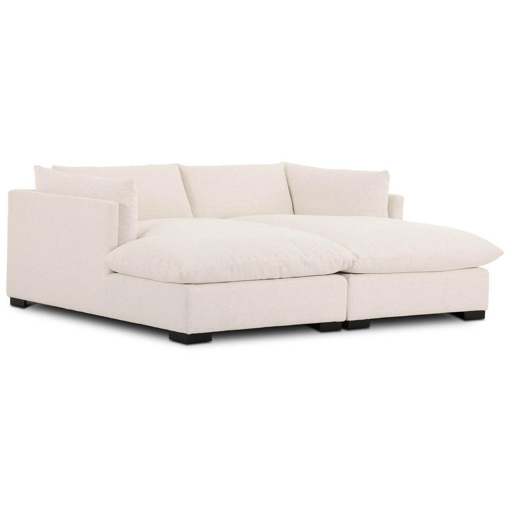 Westwood Double Chaise, Nomad Snow by Four Hands