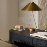 Egon Table Lamp, Antique Brass by Four Hands