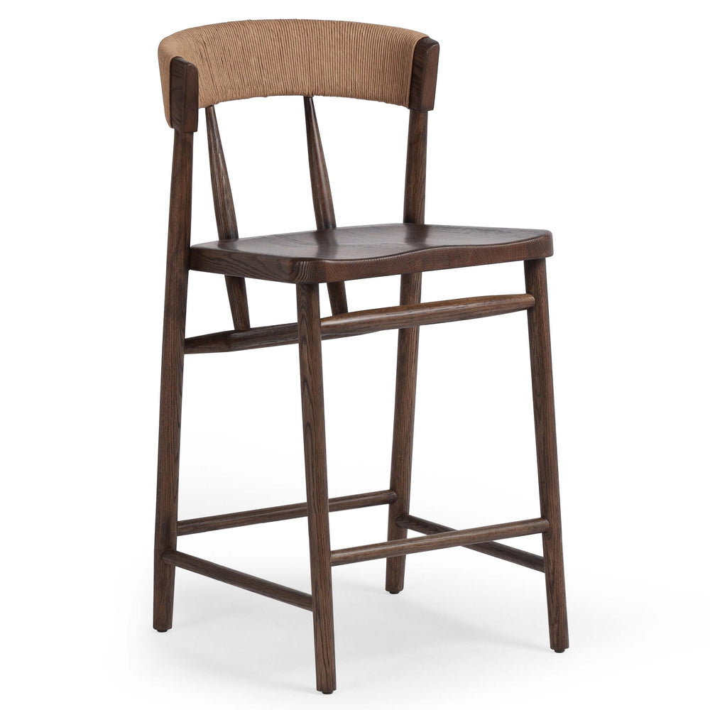 Buxton Counter Stool, Drifted Oak-Furniture - Dining-High Fashion Home