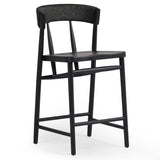 Buxton Counter Stool, Black Oak-Furniture - Dining-High Fashion Home