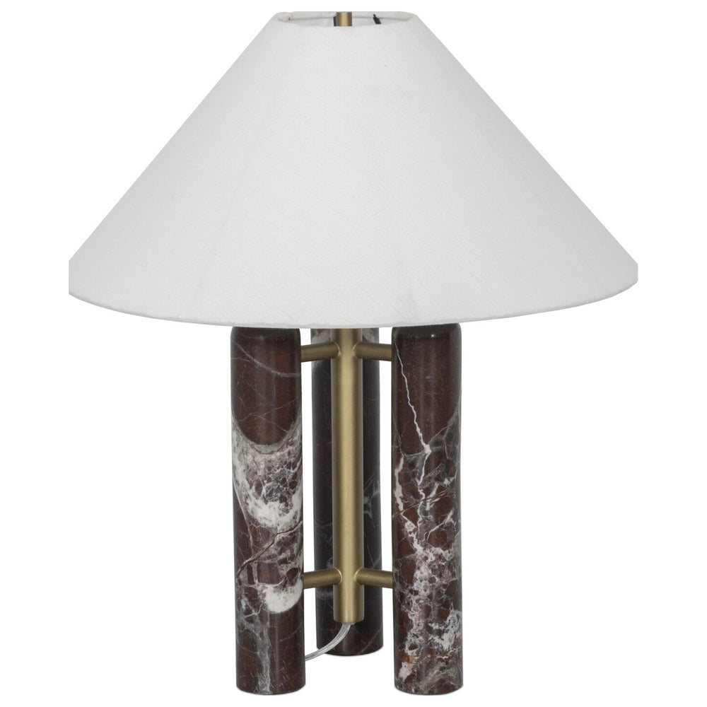 Medici Table Lamp, Merlot Marble by Four Hands — PRM_1