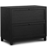 Millie Nightstand, Drifted Matte Black-Furniture - Bedroom-High Fashion Home