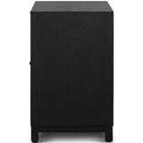 Millie Nightstand, Drifted Matte Black-Furniture - Bedroom-High Fashion Home