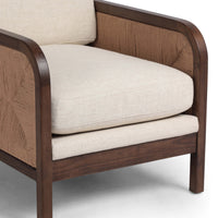 Kalani Chair, Alcala Cream-Furniture - Chairs-High Fashion Home