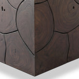 Tomlin Outdoor End Table, Saddle Brown by Four Hands