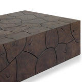 Tomlin Outdoor Coffee Table, Saddle Brown by Four Hands