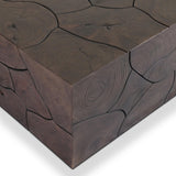 Tomlin Outdoor Coffee Table, Saddle Brown by Four Hands