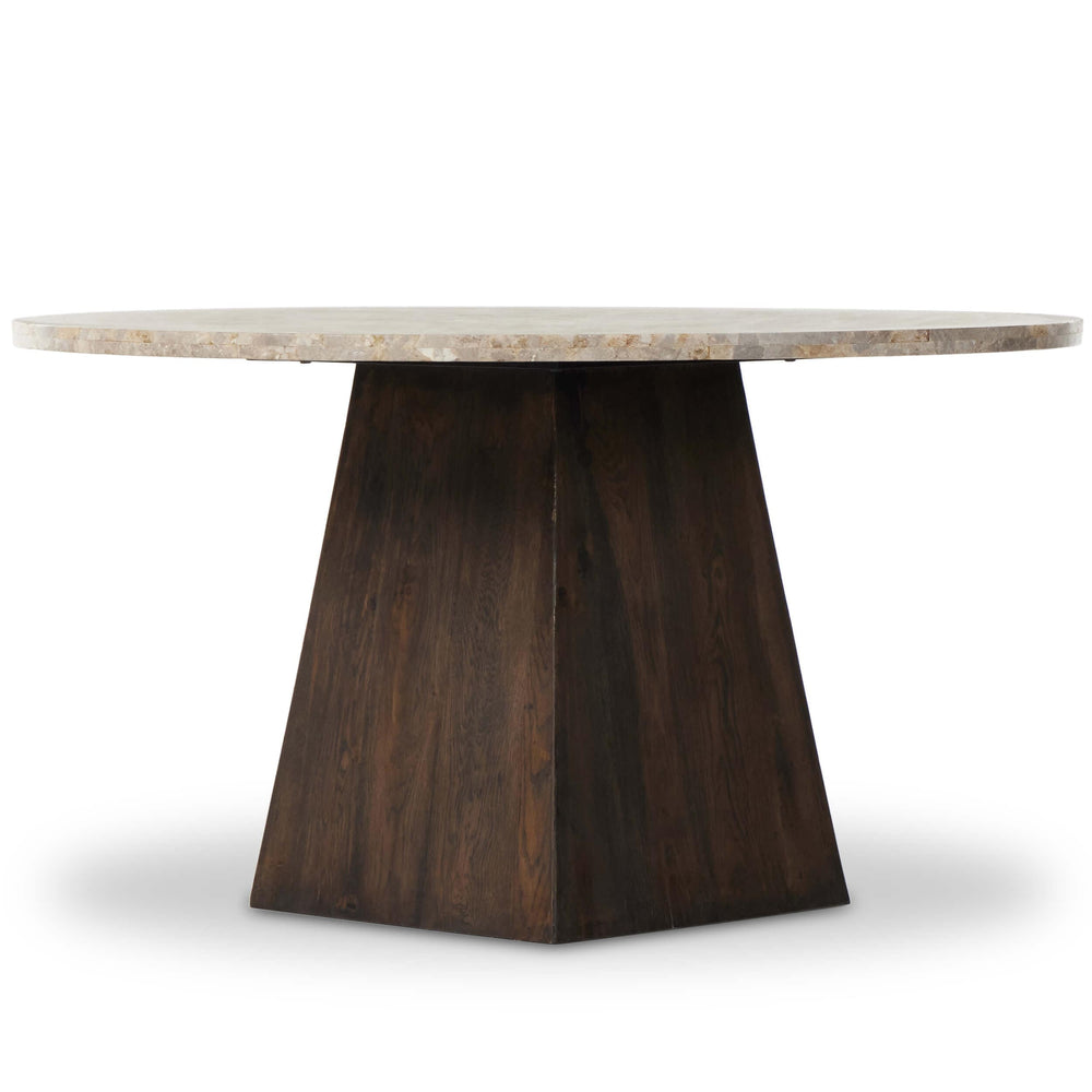 Brisa Round Dining Table, Dune Onyx-Furniture - Dining-High Fashion Home