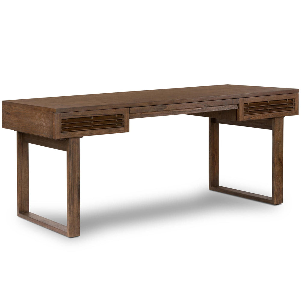 Covington Desk, Matte Brown-Furniture - Office-High Fashion Home