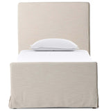Daphne Slipcover Twin Bed, Savoy Parchment by Four Hands