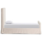 Daphne Slipcover Twin Bed, Savoy Parchment by Four Hands