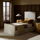 Daphne Slipcover Twin Bed, Savoy Parchment by Four Hands