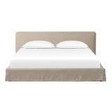 Aidan Slipcover Bed, Savoy Parchment by Four Hands