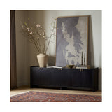 Etro Media Console, Black Wash Poplar by Four Hands — ESS_1