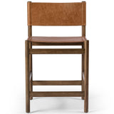Kena Leather Counter Stool, Sonoma Butterscotch/Vintage Natural-Furniture - Dining-High Fashion Home