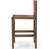 Kena Leather Counter Stool, Sonoma Butterscotch/Vintage Natural-Furniture - Dining-High Fashion Home