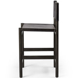Kena Leather Counter Stool, Sonoma Black/Charcoal-Furniture - Dining-High Fashion Home