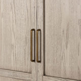 Tolle Panel Door Cabinet, Rustic White-Furniture - Storage-High Fashion Home