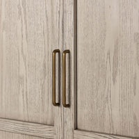 Tolle Panel Door Cabinet, Rustic White