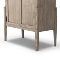 Tolle Panel Door Cabinet, Rustic White